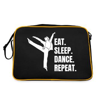 Dancing Sport Dance Sport Hobby Dancer Gift - Retro Bag - black/gold - Back