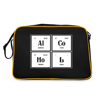 | de l’alcool Tableau périodique des éléments - Sac Retro - noir/or - Dos