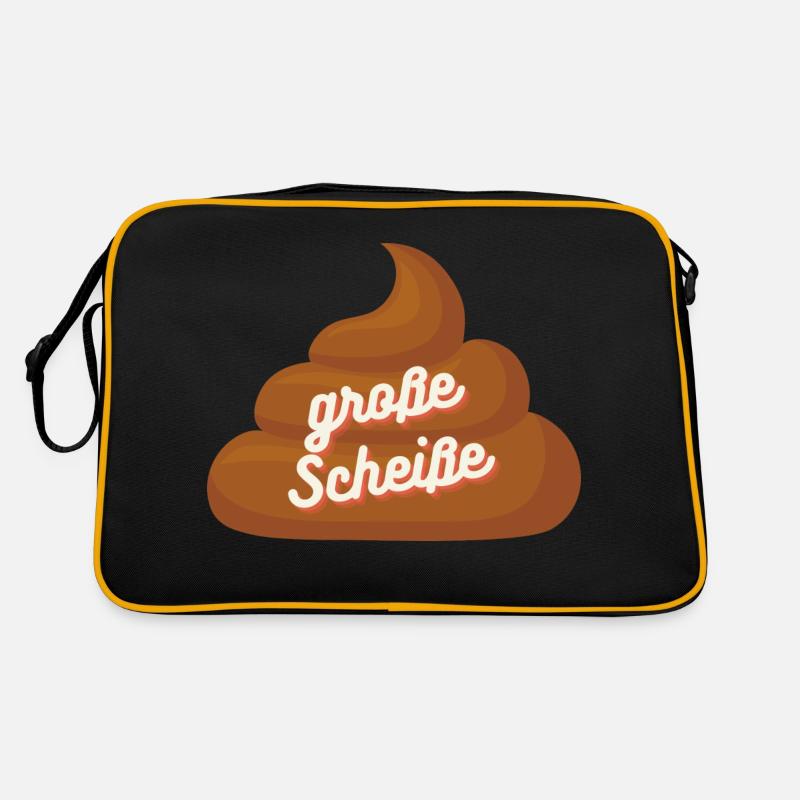 große Scheiße Retro Tasche