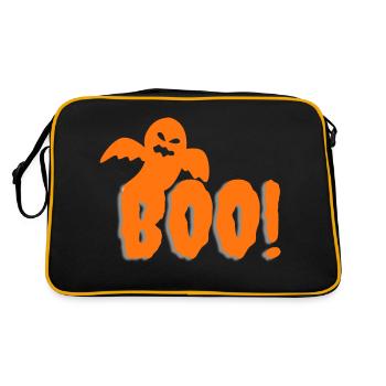 Boo - Retro Tasche - Schwarz/Gold - Hinten