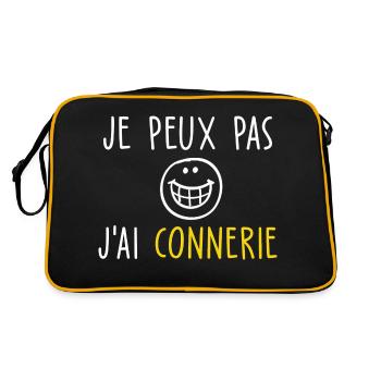 je peux pas j ai connerie - Sac Retro - noir/or - Dos