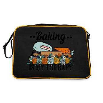 Baking Baker Baker Bakery Confectionery Cake - Retro Bag - black/gold - Back