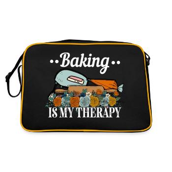 Baking Baker Baker Bakery Confectionery Cake - Retro Bag - black/gold - Back