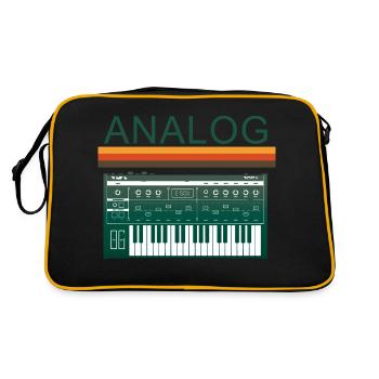 Analog Synth Retro Synthesizer Music Producer - Retro Bag - black/gold - Back