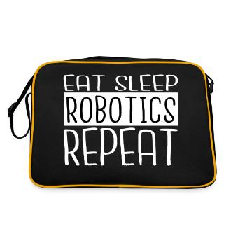 gift idea computer birthday birthday present idea - Retro Tasche - Schwarz/Gold - Hinten