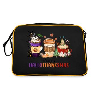 Happy Hallothanksmas - Sac Retro - noir/or - Dos