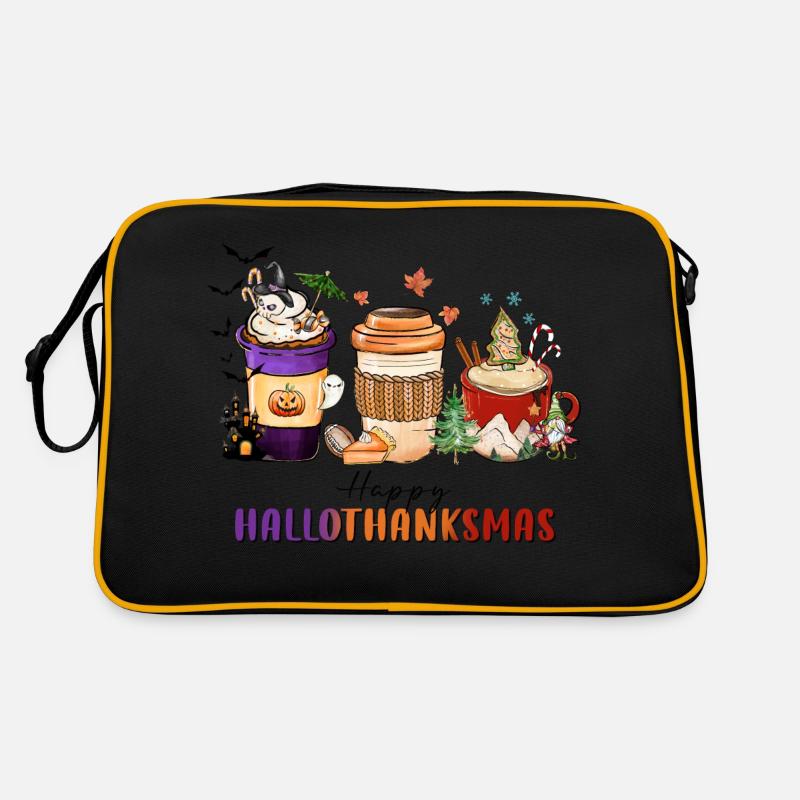 Frohe Hallothanksmas Retro Tasche