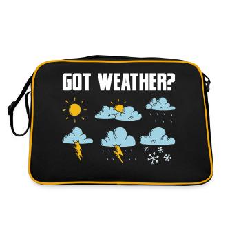 Vous avez la météo ? Météorologue Météorologie - Sac Retro - noir/or - Dos