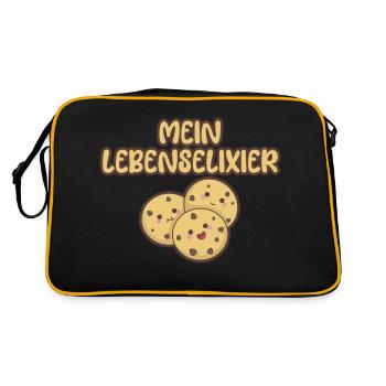 My elixir of life - chocolate cookies - Retro Bag - black/gold - Back