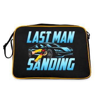 Last Man Sanding Auto Body Painter Technician - Retro Tasche - Schwarz/Gold - Hinten