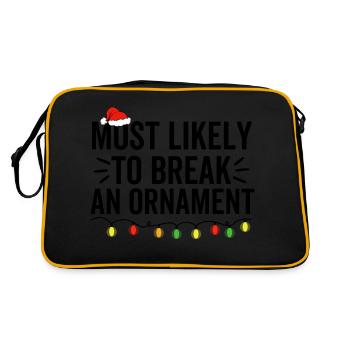 Le plus susceptible de casser un ornement - Sac Retro - noir/or - Dos