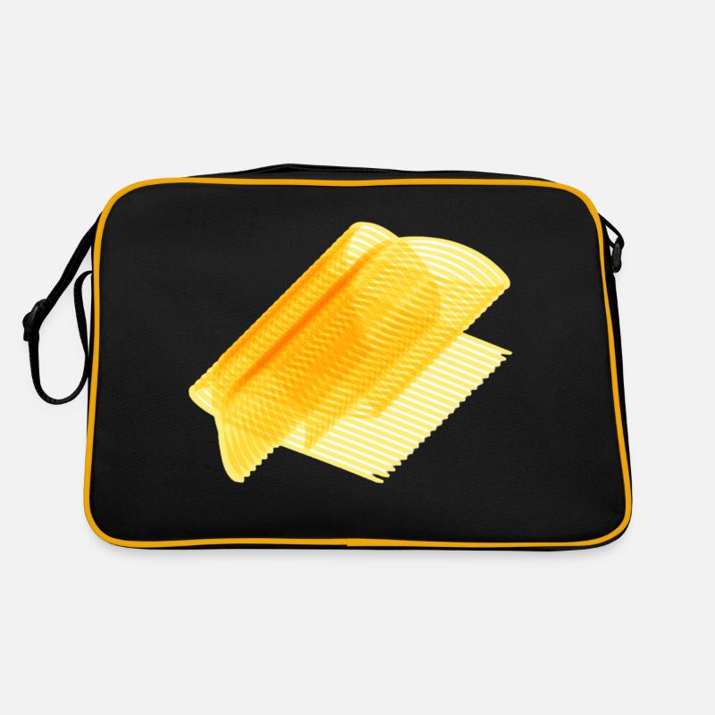 Guess what it is - Retro Tasche - Schwarz/Gold