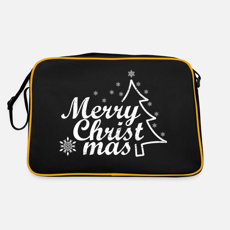 Classic Merry Christmas Design Retro Bag