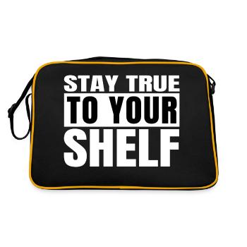 Dictons amant bookish stuff bookkeeper book lover - Sac Retro - noir/or - Dos