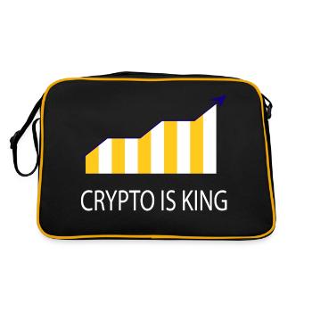 Trading de Bitcoin et d'actions cryptographiques - Sac Retro - noir/or - Dos