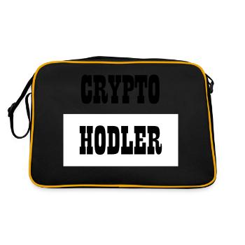 Trading de Bitcoin et d'actions cryptographiques - Sac Retro - noir/or - Dos