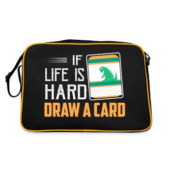 Si la vie est dure - Draw A Card Trading Cards Card C - Sac Retro - noir/or - Dos