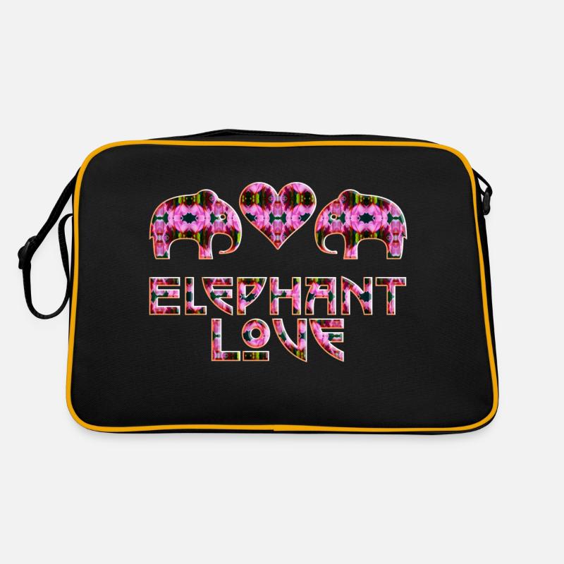 ElefantenLiebe pink Retro Tasche