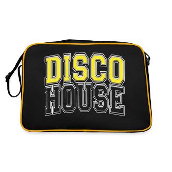 Disco House Varsity Style - Retro Bag - black/gold - Back