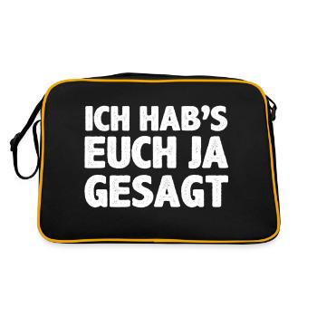 Je vous l’avais bien dit - Sac Retro - noir/or - Dos