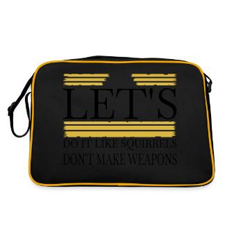 birthday present sayings present idea - Retro Bag - black/gold - Back