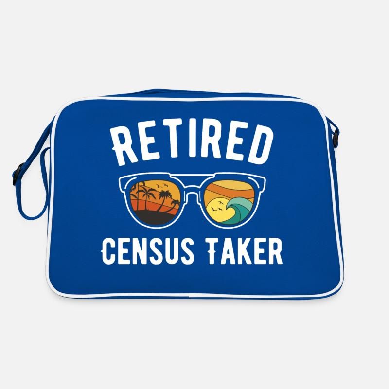 Conception de la journée de plage du recenseur à la retraite Sac Retro