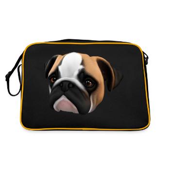 Propriétaires de chiens Chiens Bulldog Propriétaires de chiens - Sac Retro - noir/or - Dos