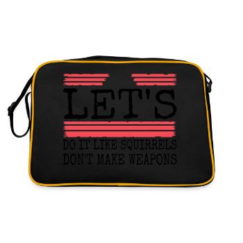 Sensibilisation au cadeau d’anniversaire des mammifères - Sac Retro - noir/or - Dos