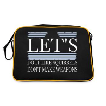 hippie blagues anniversaire cadeau anti guerre - Sac Retro - noir/or - Dos