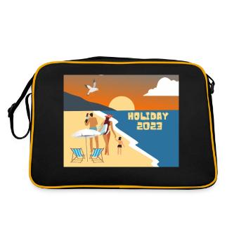 Holiday Start 2023 Water Sand - Retro Bag - black/gold - Back