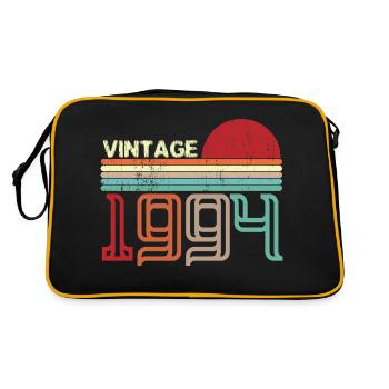 Vintage Birthday rétro sunset design - Sac Retro - noir/or - Dos