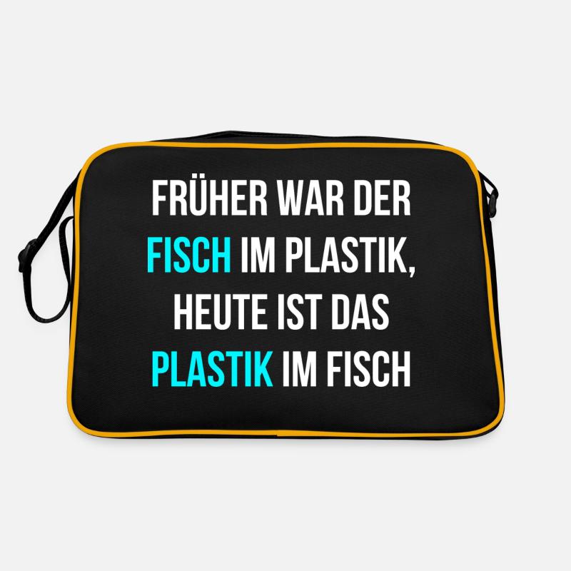 Fische Umweltschutz Retro Tasche