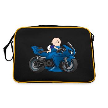 Motor boy - Retro Bag - black/gold - Back