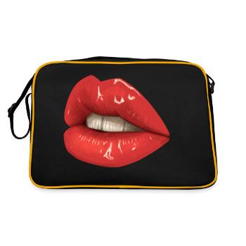 Lèvres - Sac Retro - noir/or - Dos