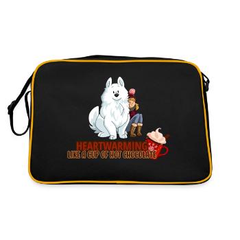 Samo Heartwarming Like Hot Chocolate - Retro Bag - black/gold - Back