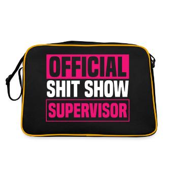 Femmes Superviseur de Shit Show - Sac Retro - noir/or - Dos