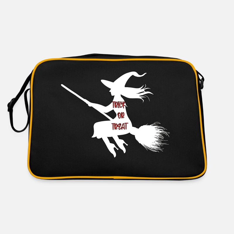 Süßes oder Saures Hexe Retro Tasche