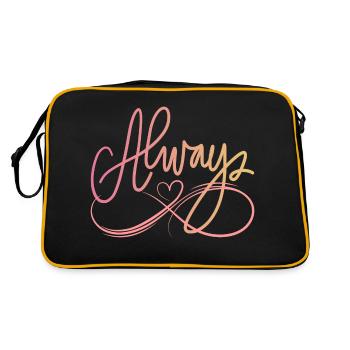 ALWAYS - Retro Bag - black/gold - Back