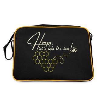 Chérie, sauve les abeilles - Retten Sie die Bienen - Sac Retro - noir/or - Dos