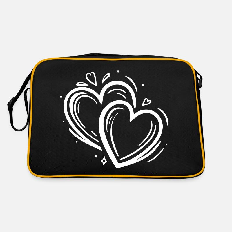 2 Hearts Decor - Retro Bag - black/gold