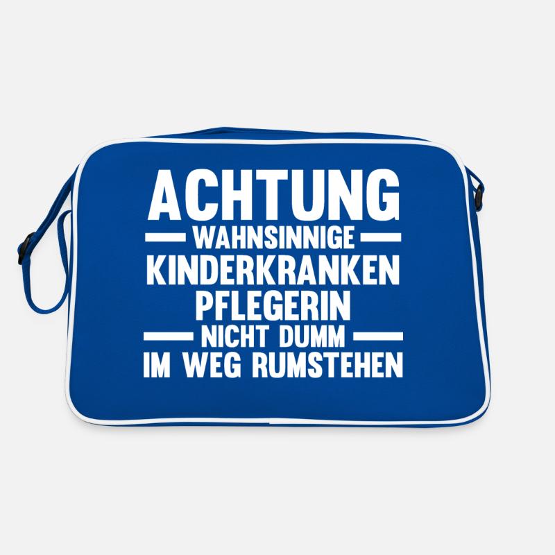 Pfleger Pflegekraft Kinderkrankenpflegerin Retro Tasche