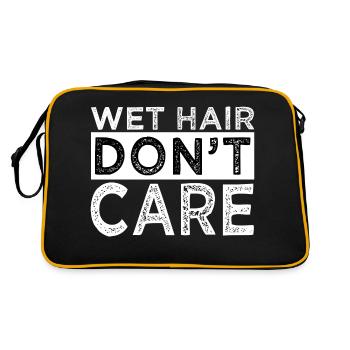 swimming swim funny swimming gift idea biker - Retro Bag - black/gold - Back