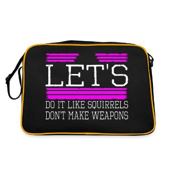 Funky contre-culture famille Hippie cadeau - Sac Retro - noir/or - Dos