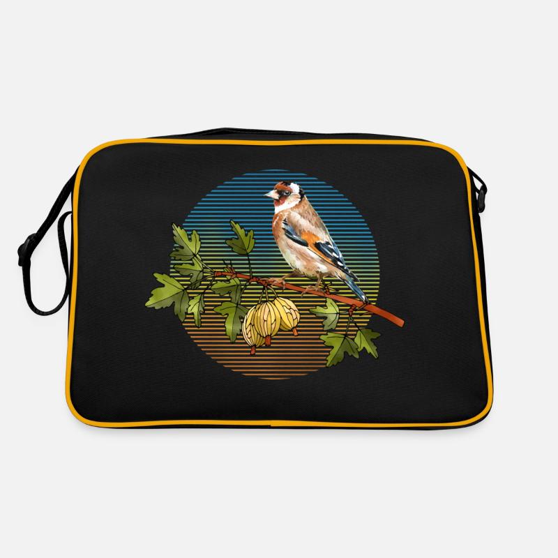 Oiseau coloré Sac Retro
