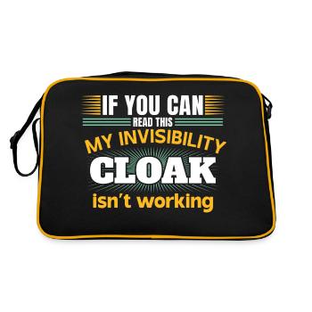 My invisible coat doesn't work - Retro Bag - black/gold - Back