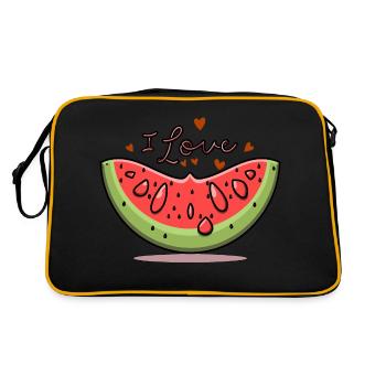 WATERMELON - Retro Bag - black/gold - Back