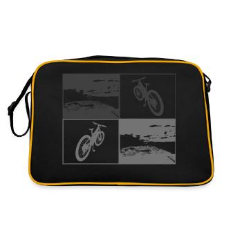 VTT Pop Art pas BG - Sac Retro - noir/or - Dos