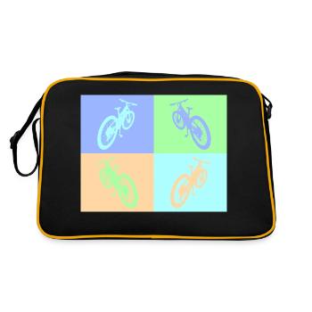 MTB Pop Art pastel - Retro Bag - black/gold - Back