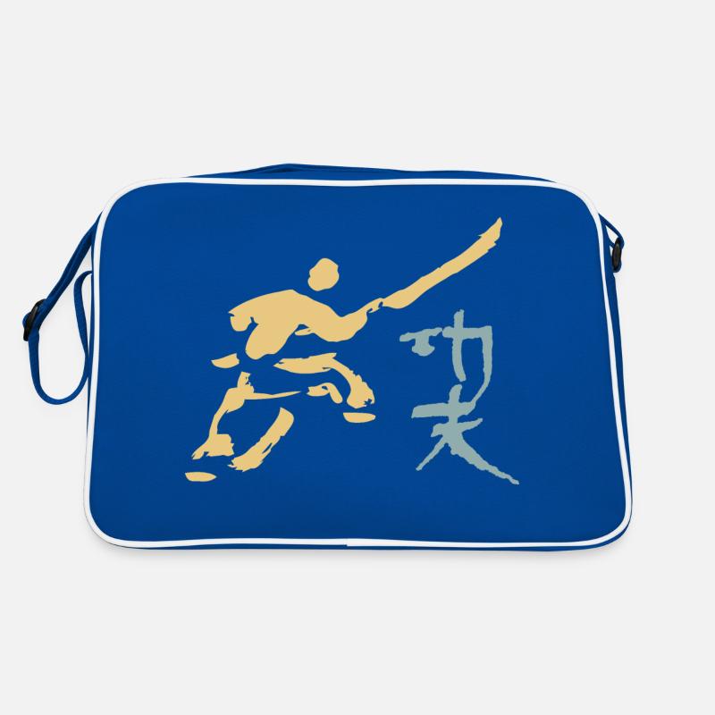 Kungfu - Shaolin Mönch mit Hellbarde Retro Tasche