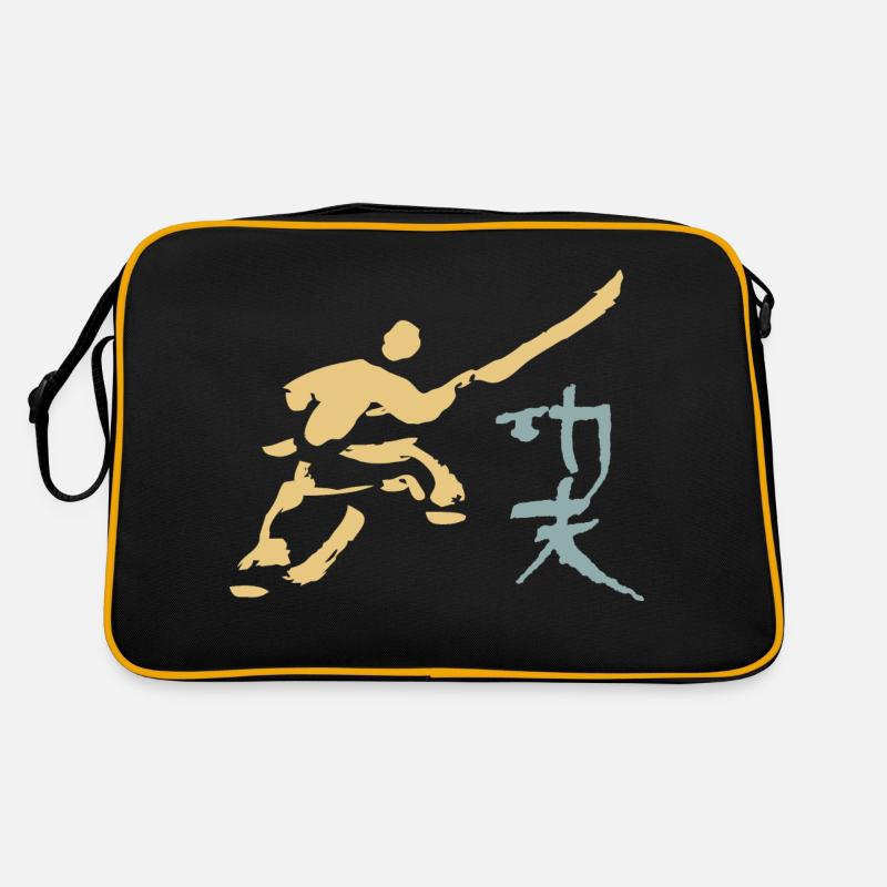 Kungfu - Shaolin monk with halberd Retro Bag